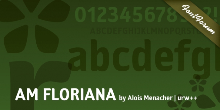 AM Floriana font preview