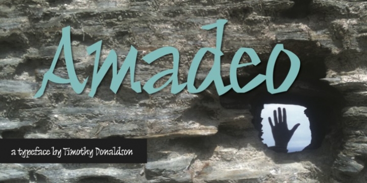 Amadeo font preview