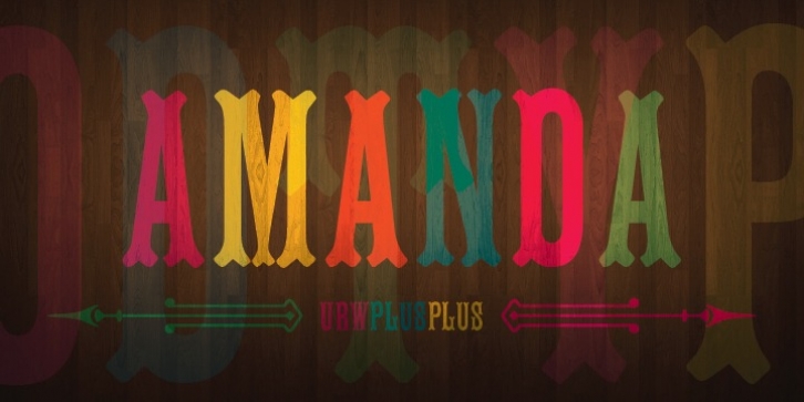 Amanda URW font preview