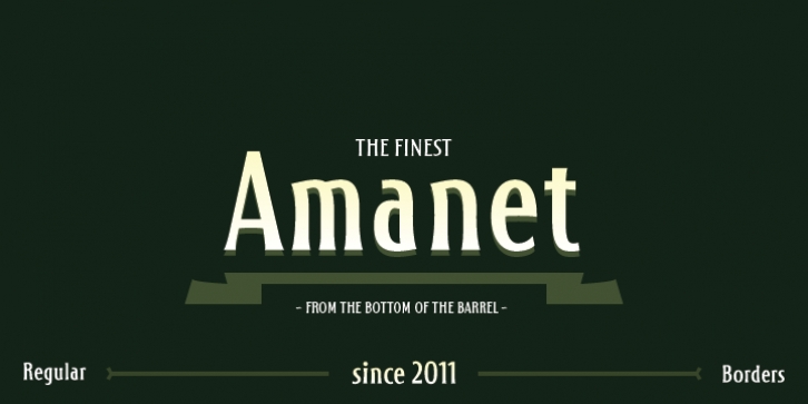 Amanet font preview