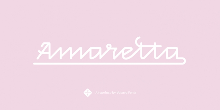 Amaretta font preview