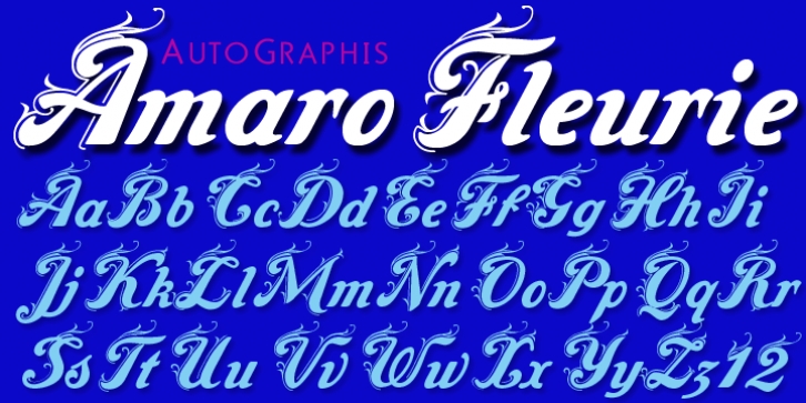 Amaro Fleurie font preview