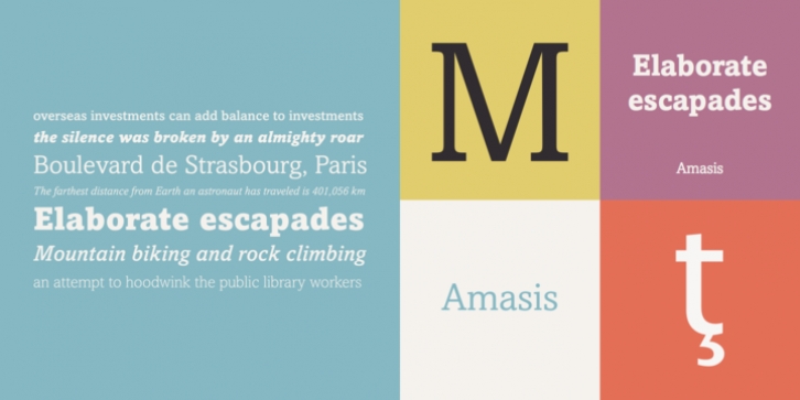 Amasis font preview