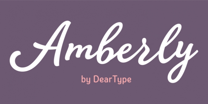 Amberly font preview