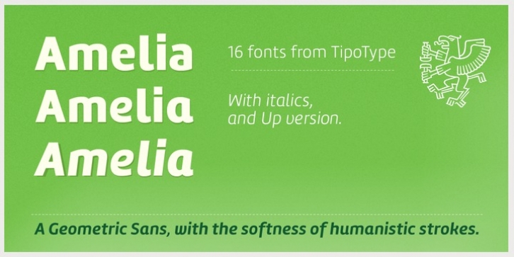 Amelia font preview