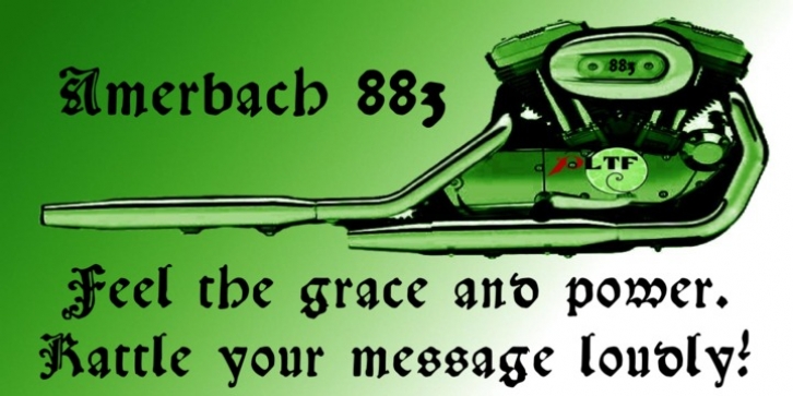 Amerbach 883 font preview