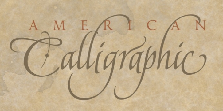 American Calligraphic font preview