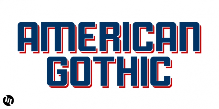 American Gothic font preview