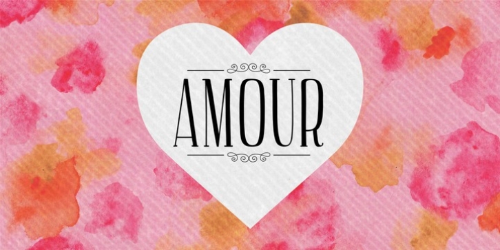 AMOUR font preview