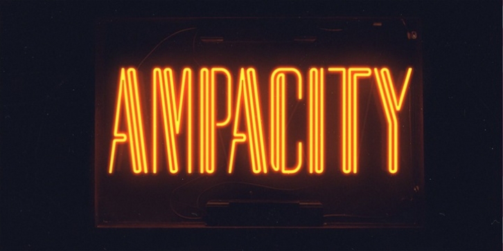 Ampacity font preview