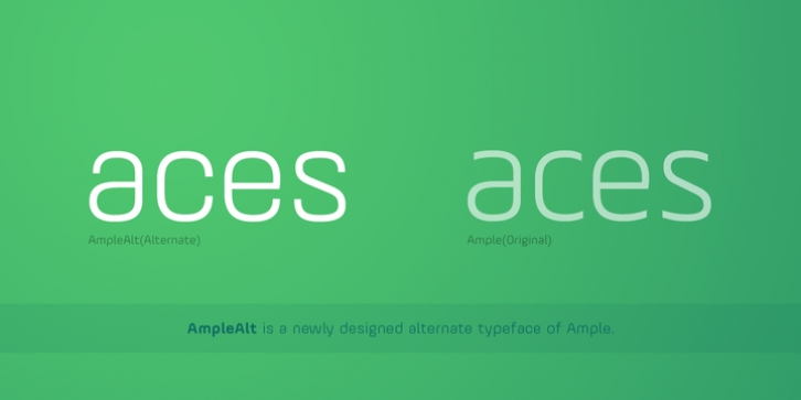 AmpleAlt font preview