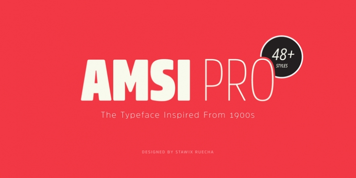 Amsi Pro font preview