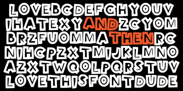 And Then font preview