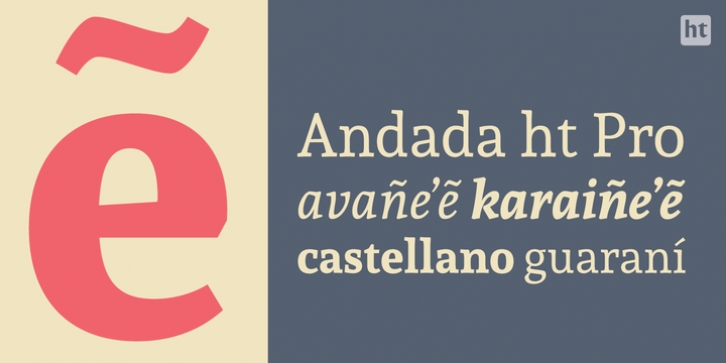 Andada ht Pro font preview