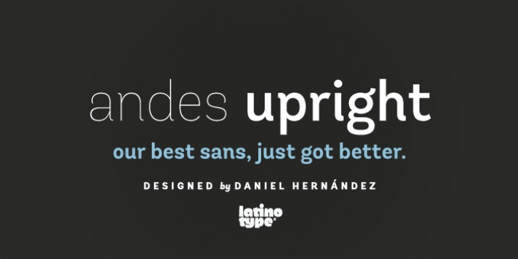 Andes font preview