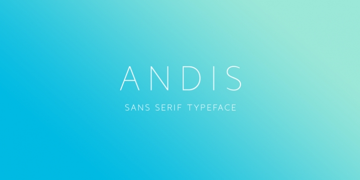 Andis font preview