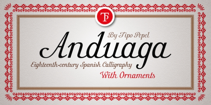 Anduaga font preview