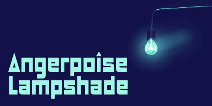 Angerpoise Lampshade font preview