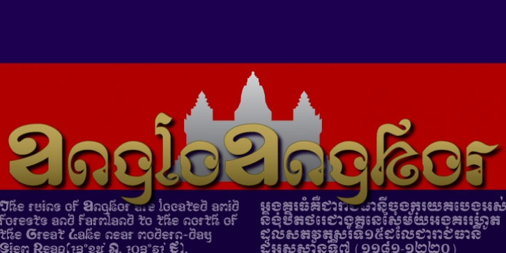 AngloAngkor font preview