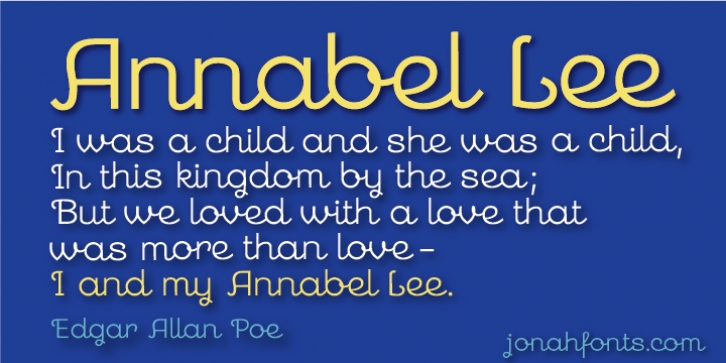 Annabel Lee font preview