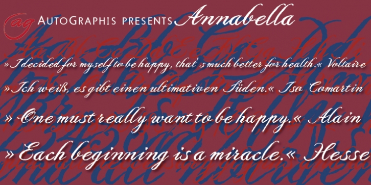 Annabella font preview