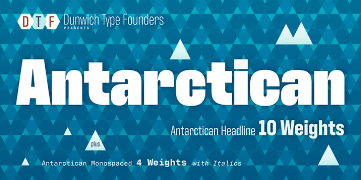 Antarctican font preview