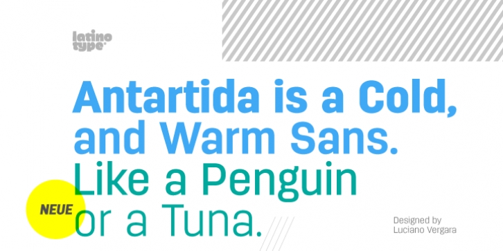 Antartida font preview