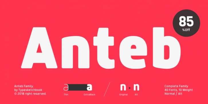 Anteb font preview