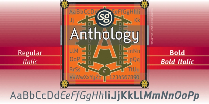 Anthology SG font preview
