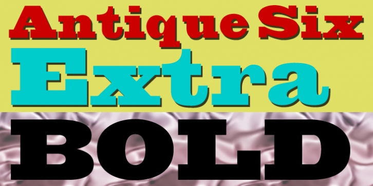 Antique Six font preview