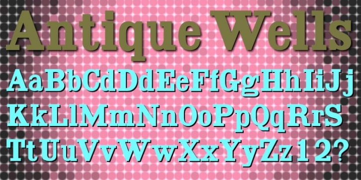 Antique Wells font preview