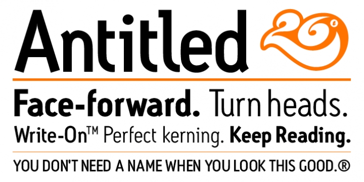 Antitled font preview