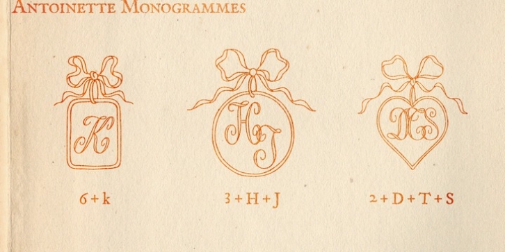 Antoinette Monogrammes font preview