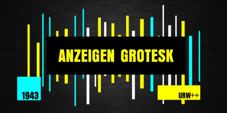 Anzeigen Grotesk font preview