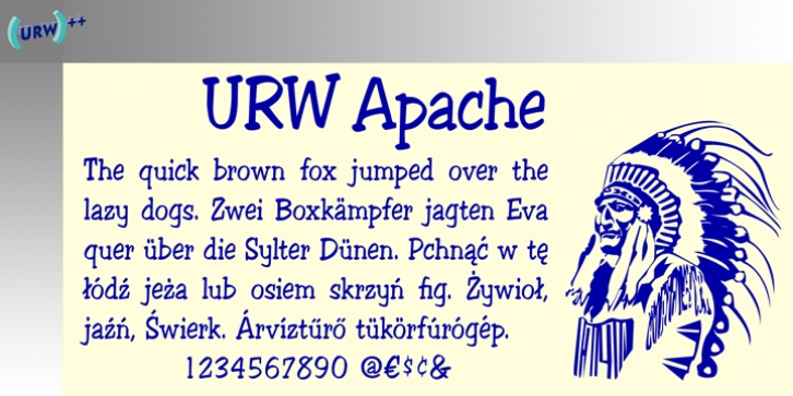 Apache font preview