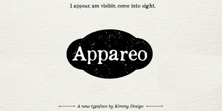 Appareo font preview