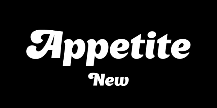 Appetite New font preview