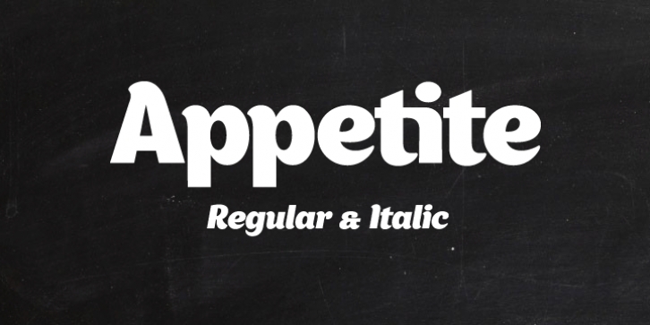 Appetite font preview