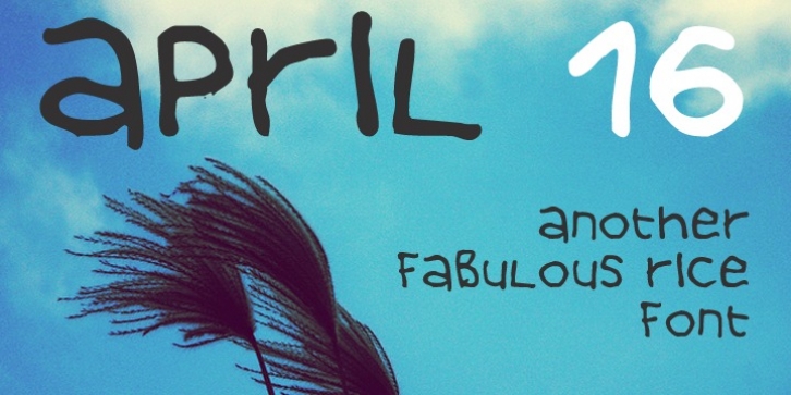 April 16 font preview