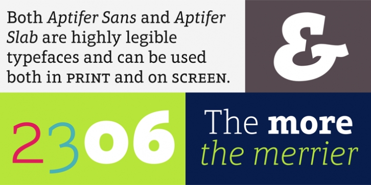 Aptifer Slab font preview