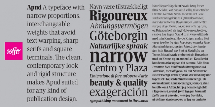 Apud font preview