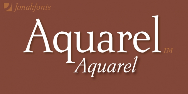 Aquarel font preview