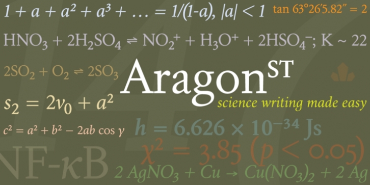 Aragon ST font preview