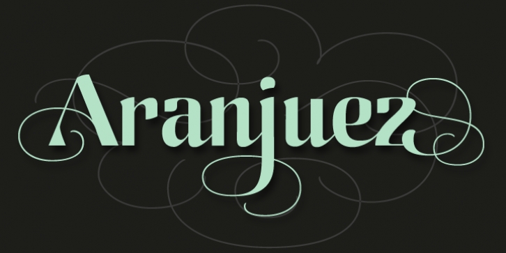 Aranjuez Pro font preview