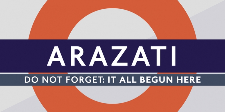 Arazatí font preview