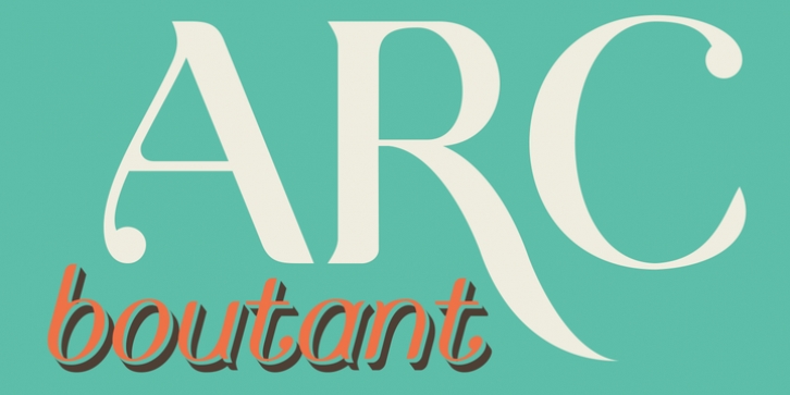 Arc Boutant font preview