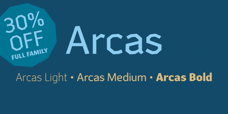 Arcas font preview