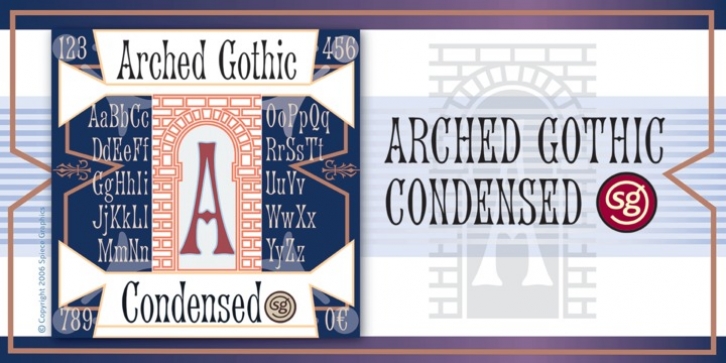 Arched Gothic Condensed SG font preview