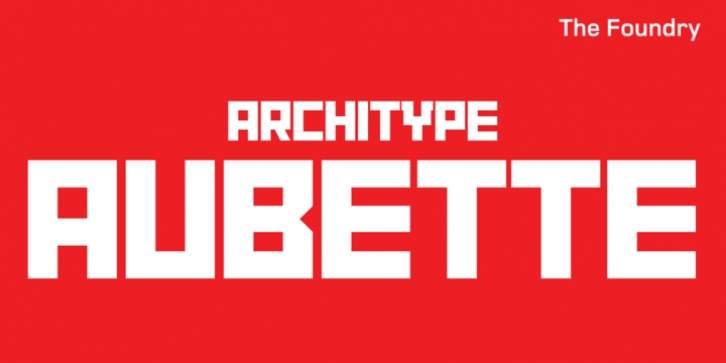 Architype Aubette font preview