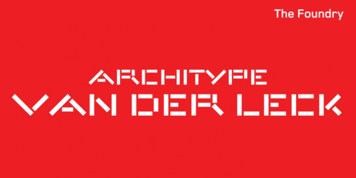 Architype Van der Leck font preview